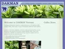 Tablet Screenshot of dakmancoffee.com